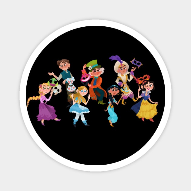 Boo To You Parade Characters WDW Magnet by EllieMorlino